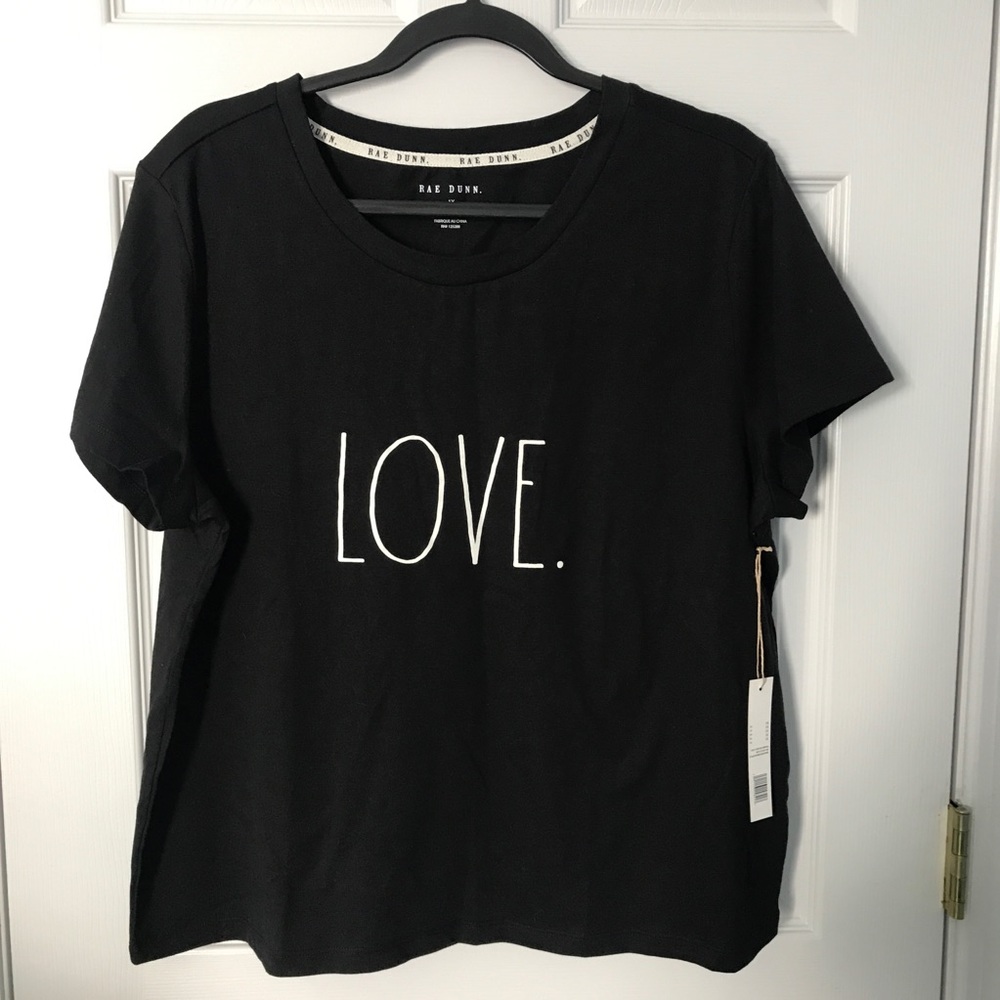 RAE DUNN. | LOVE T-shirt | Black | 1X